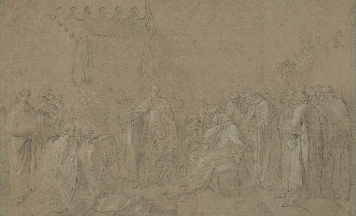 Study For The Death Of The Earl Of Chatham by John Singleton Copley