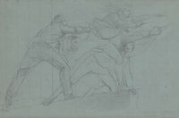 Study For The Defeat Of The Floating Batteries At Gibraltar  by John Singleton Copley