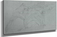 Study For The Defeat Of The Floating Batteries At Gibraltar  by John Singleton Copley