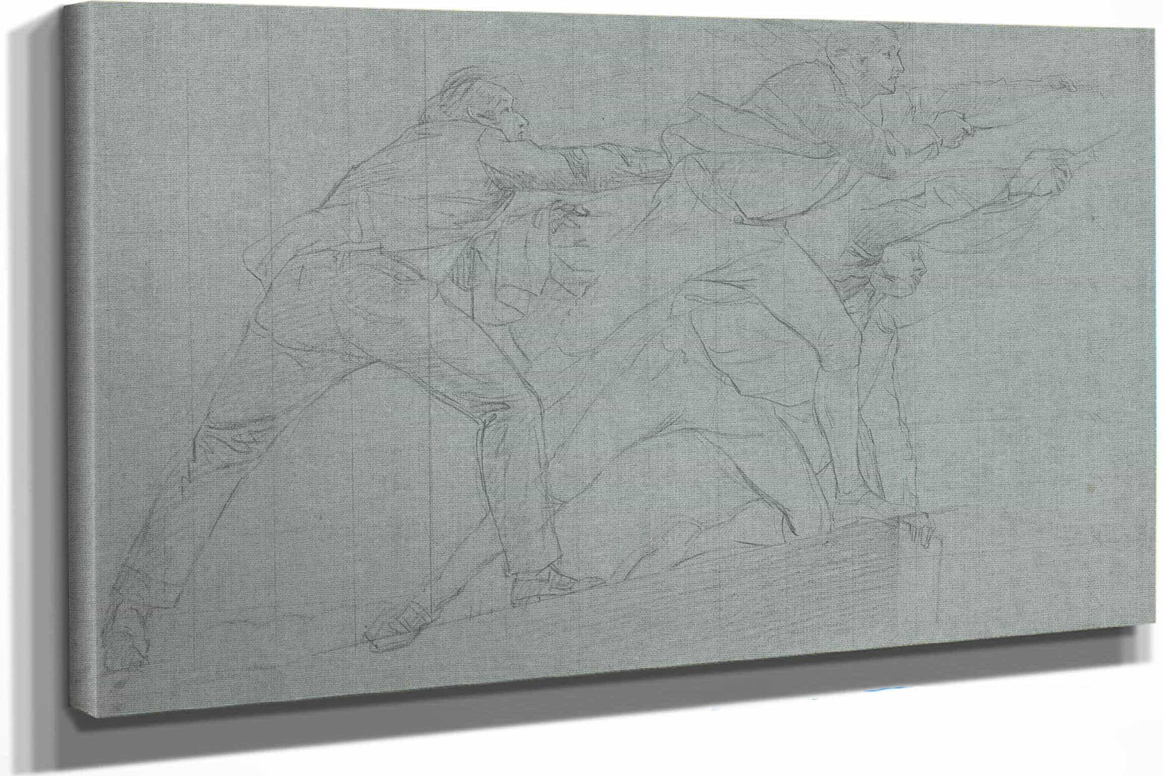 Study For The Defeat Of The Floating Batteries At Gibraltar  by John Singleton Copley