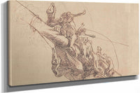 Study For The Defeat Of The Floating Batteries At Gibraltar  by John Singleton Copley