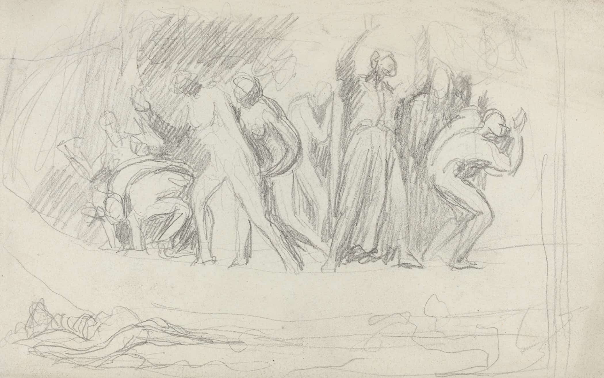 Study For The Deluge S by George Romney
