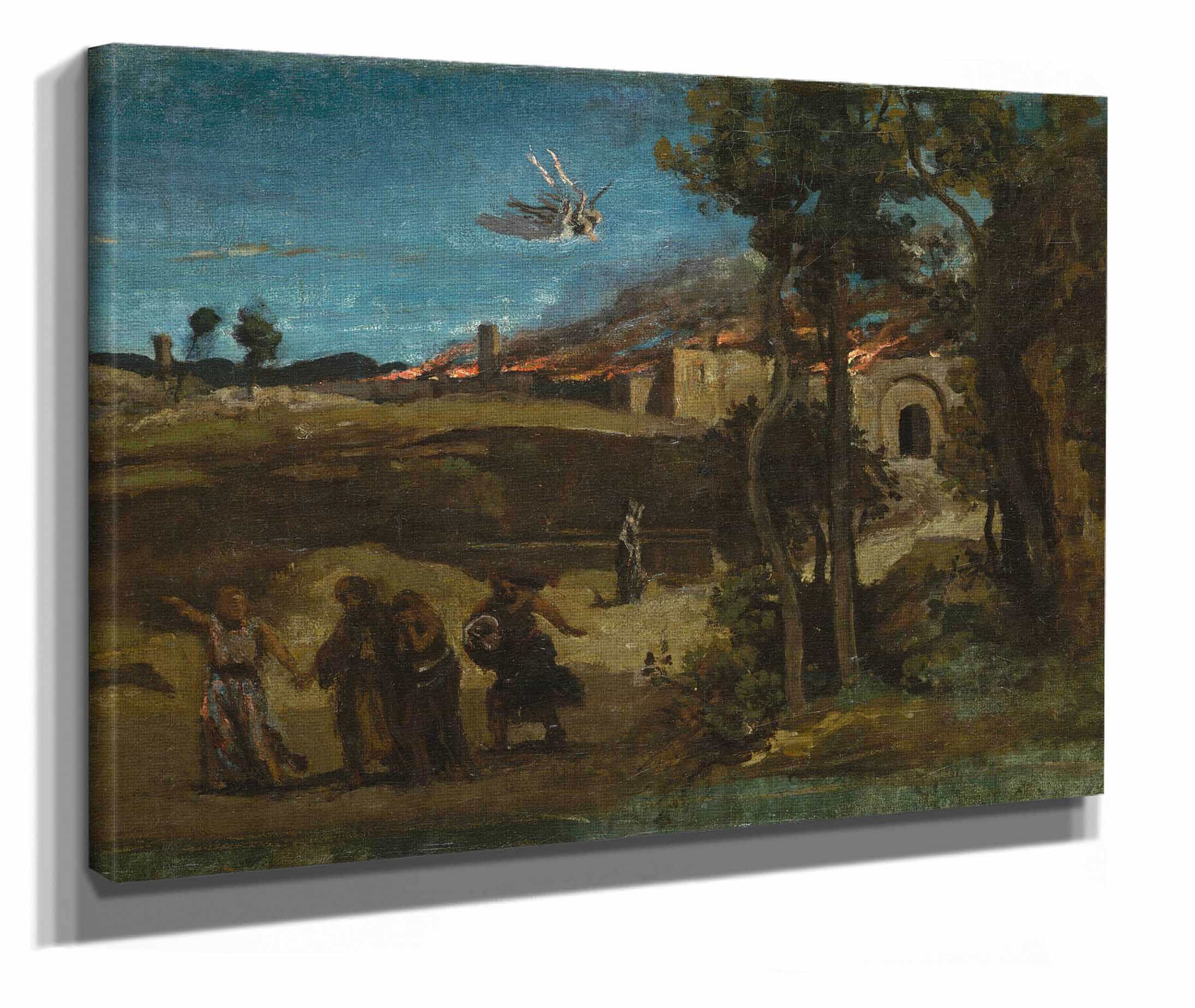 Study For The Destruction Of Sodom by Jean Baptiste Camille Corot
