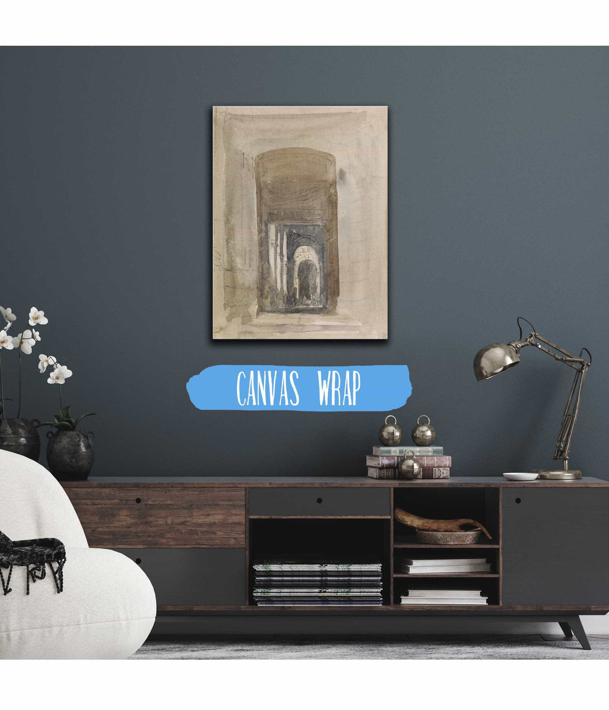 Study For The Door Of The Church Of Saint Roch Paris by David Cox