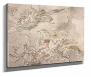 Study For The Fall Of Simon Maqus S Paolo Maggiare Naples by Francesco Solimena