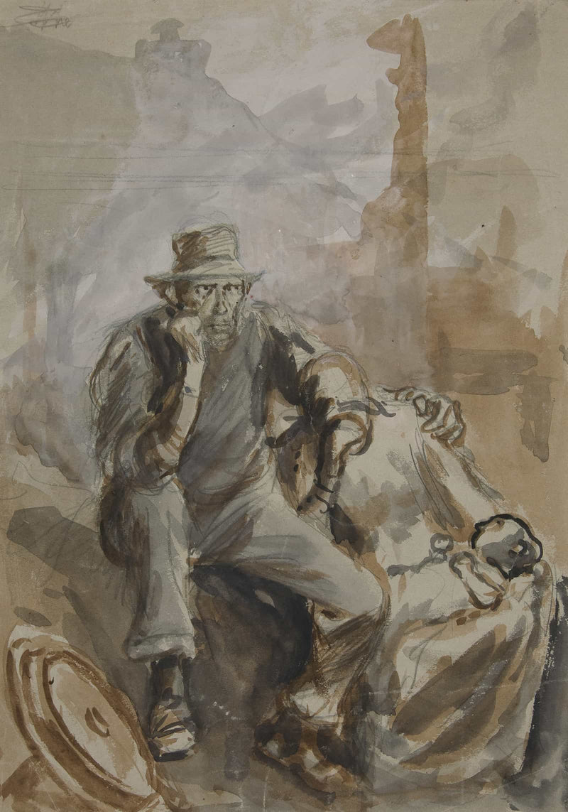 Study For The Frenzy And What Came Of It Comment On Riots And Strikes In Pittsburgh And Chicago by Edwin Austin Abbey