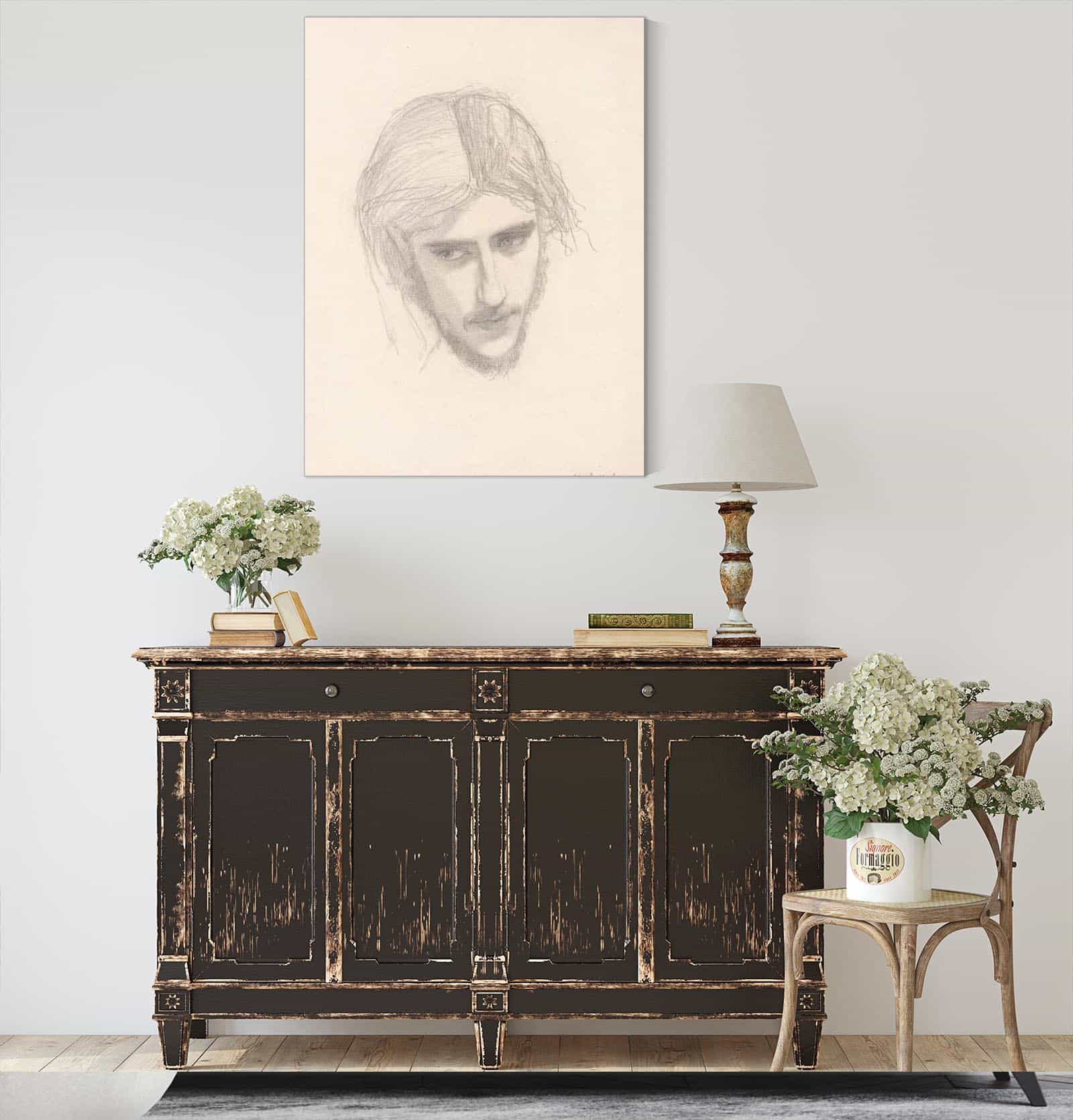 Study For The Head Of Ferdinand In Ferdinand Lured By Ariel by Sir John Everett Millais