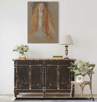 Study For The Head Of Ophelia In The Play Scene In Hamlet by Edwin Austin Abbey