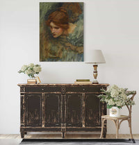 Study For The Head Of Venus In The Awakening Of Adonis by John William Waterhouse