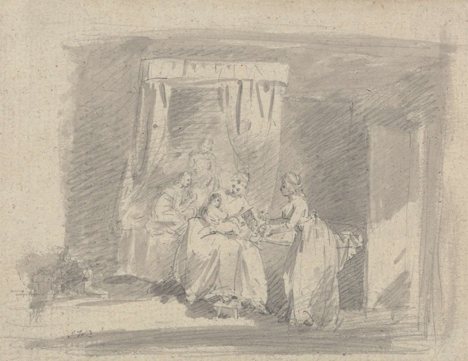Study For The Mothers Bribe Or The Temptation To Be Washed by James Ward