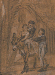 Study For The Oil Painting The Children Of Theophilus Levitt Esquire To by James Ward