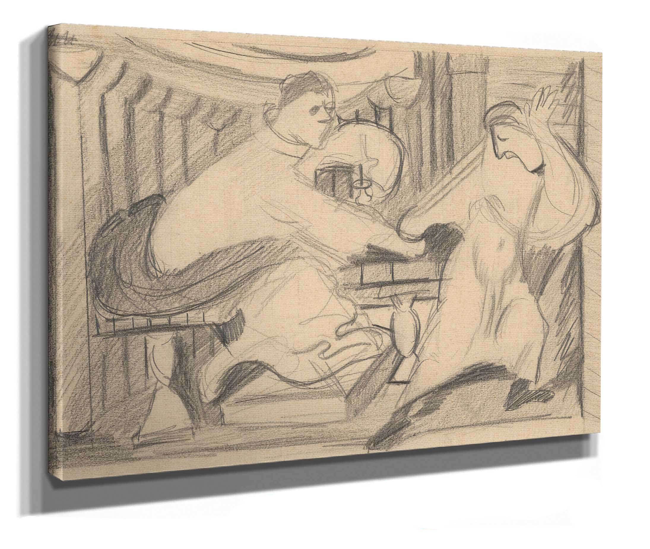 Study For The Painting Seduction by Cyprian Majernik
