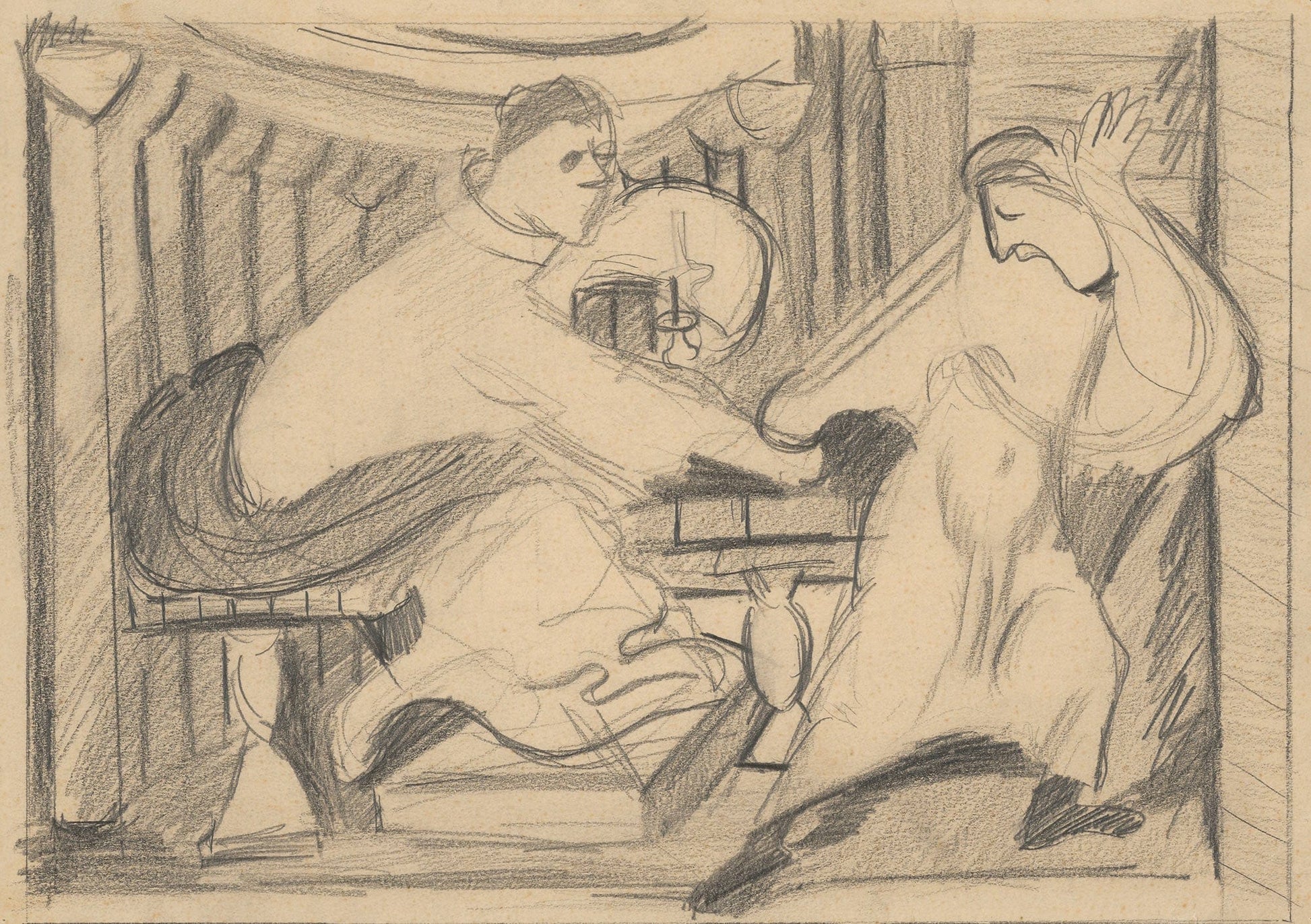Study For The Painting Seduction by Cyprian Majernik