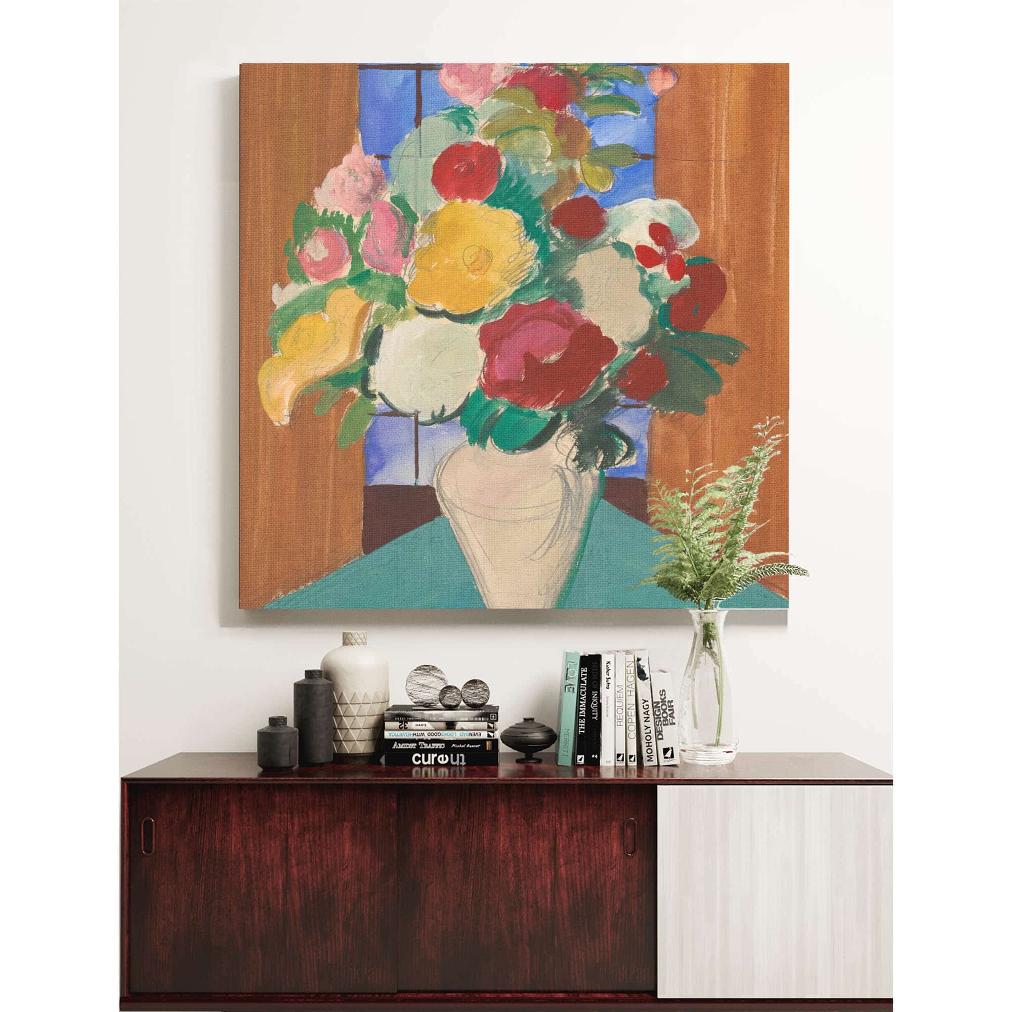 Study For The Painting Spanish Motif Flowery Still Life On The Back by Cyprian Majernik