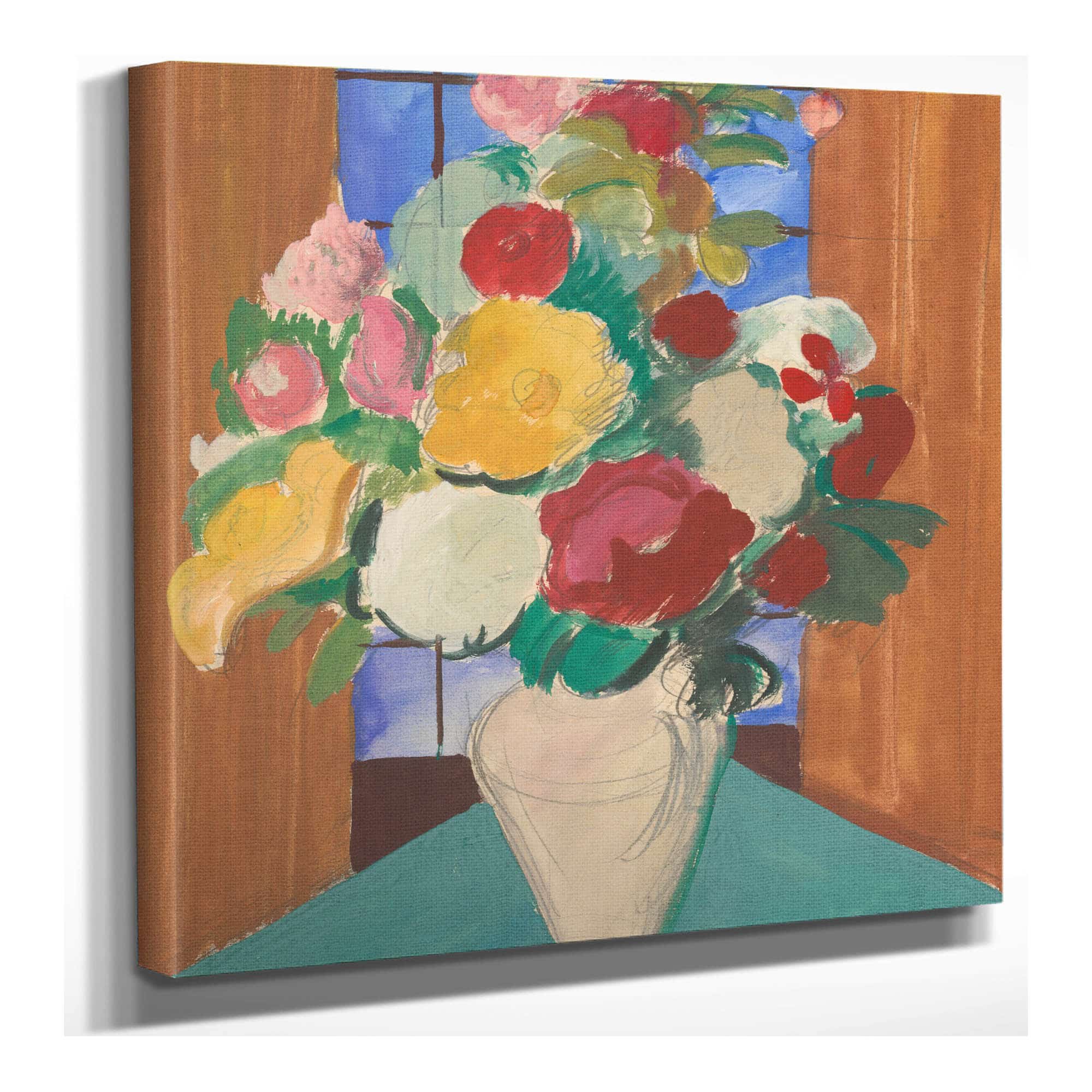 Study For The Painting Spanish Motif Flowery Still Life On The Back by Cyprian Majernik