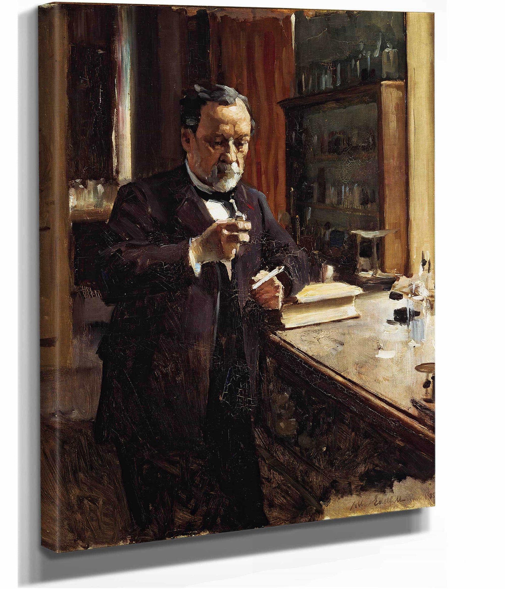 Study For The Portrait Of Louis Pasteur by Albert Edelfelt