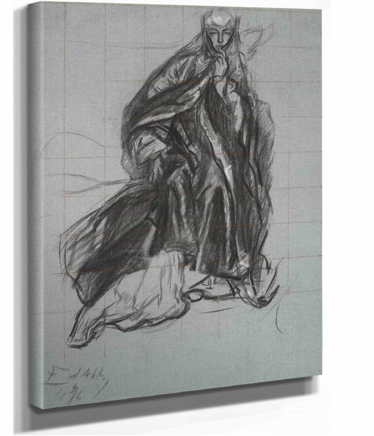 Study For The Queen From The Play Scene Hamlet Act Scene by Edwin Austin Abbey