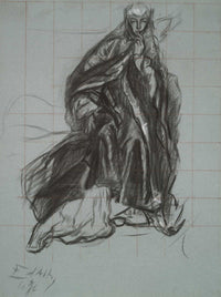 Study For The Queen From The Play Scene Hamlet Act Scene by Edwin Austin Abbey