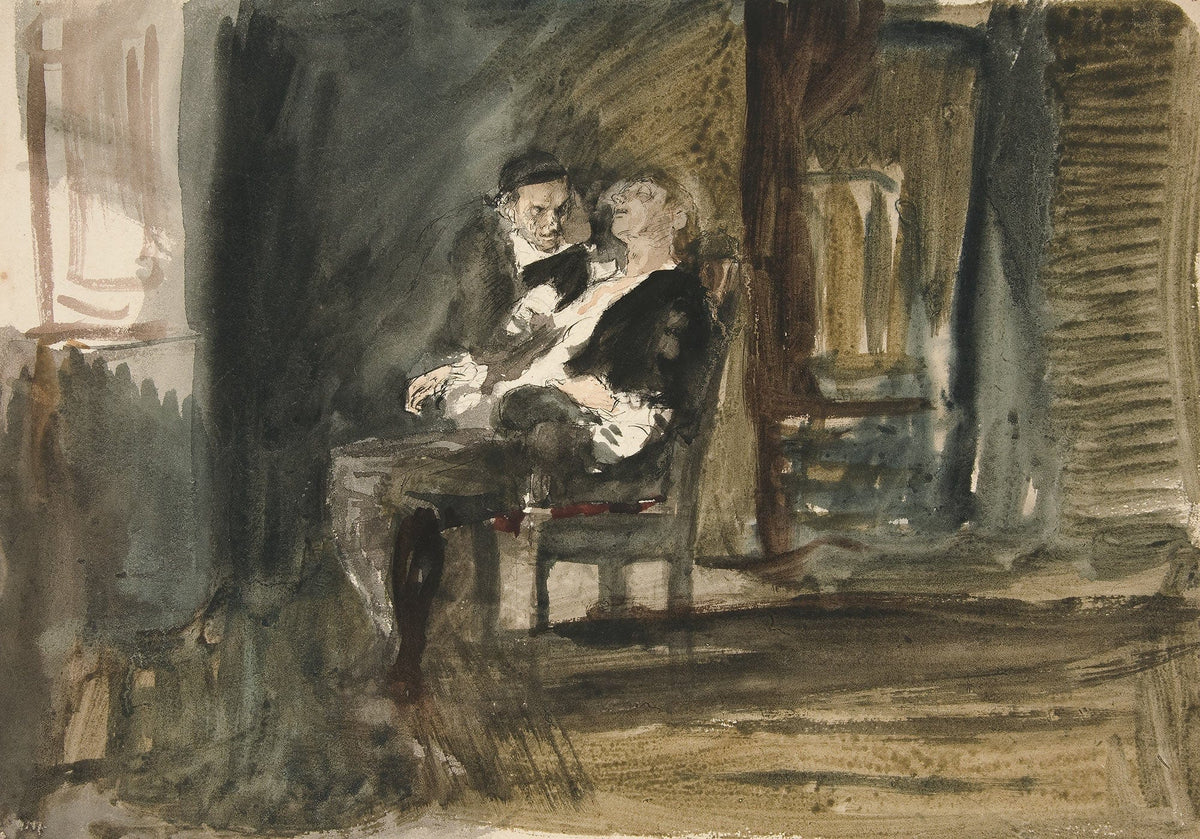 Study For The Scarlet Letter Oil Painting by Edwin Austin Abbey