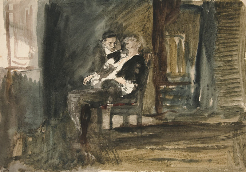 Study For The Scarlet Letter Oil Painting by Edwin Austin Abbey