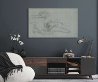 Study For The Siege Of Gibraltar Three Figures   by John Singleton Copley