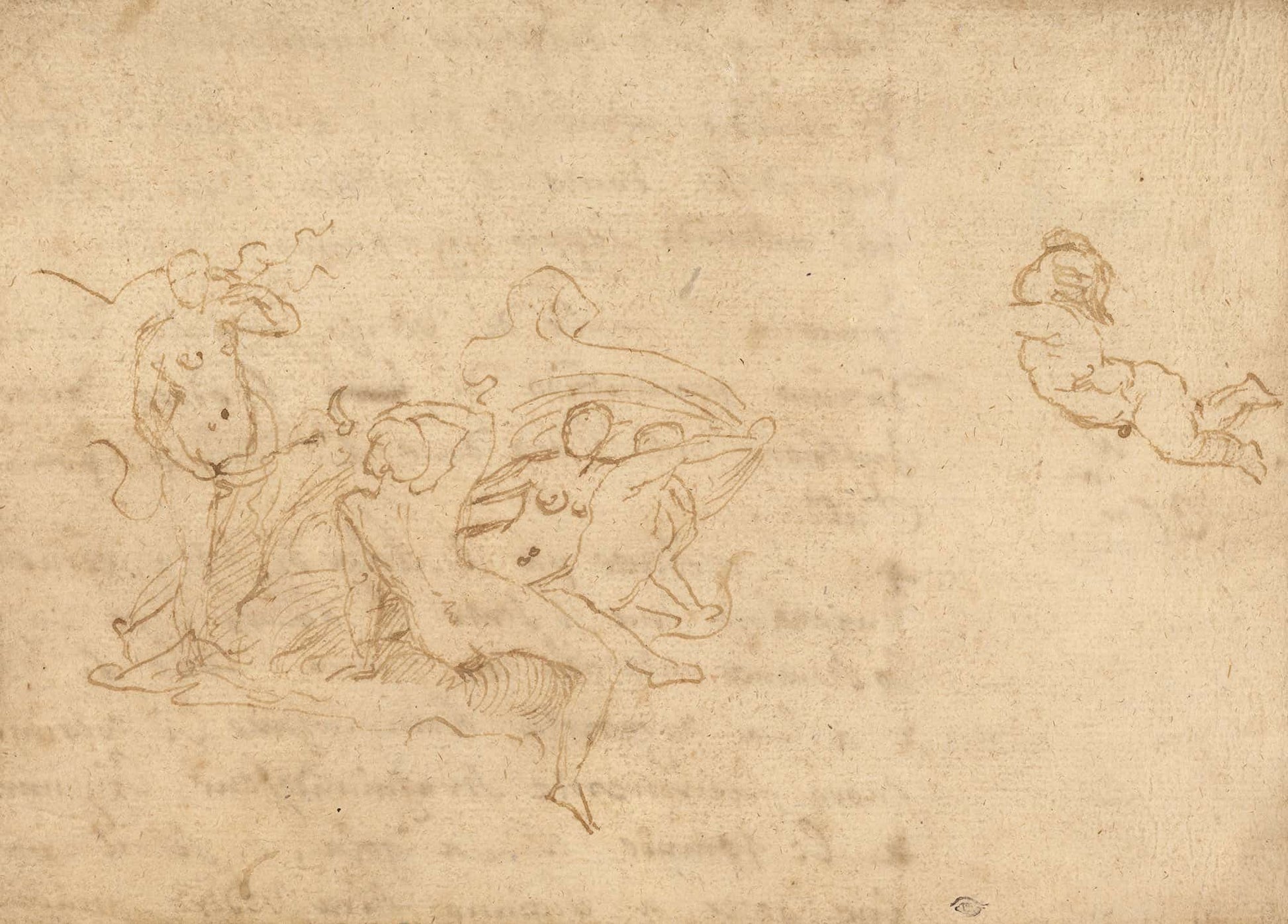 Study For The Triumph Of Neptune And Amphitrite by Nicolas Poussin