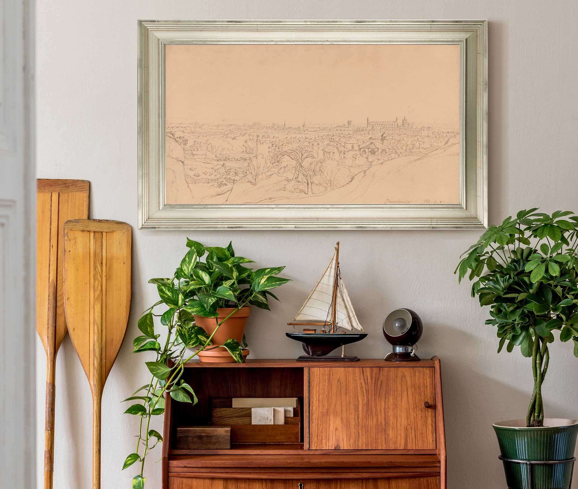 Study For The View Of Cambridge From Castle Hill by James Ward