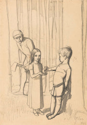 Study For The Woodmans Daughter by Sir John Everett Millais