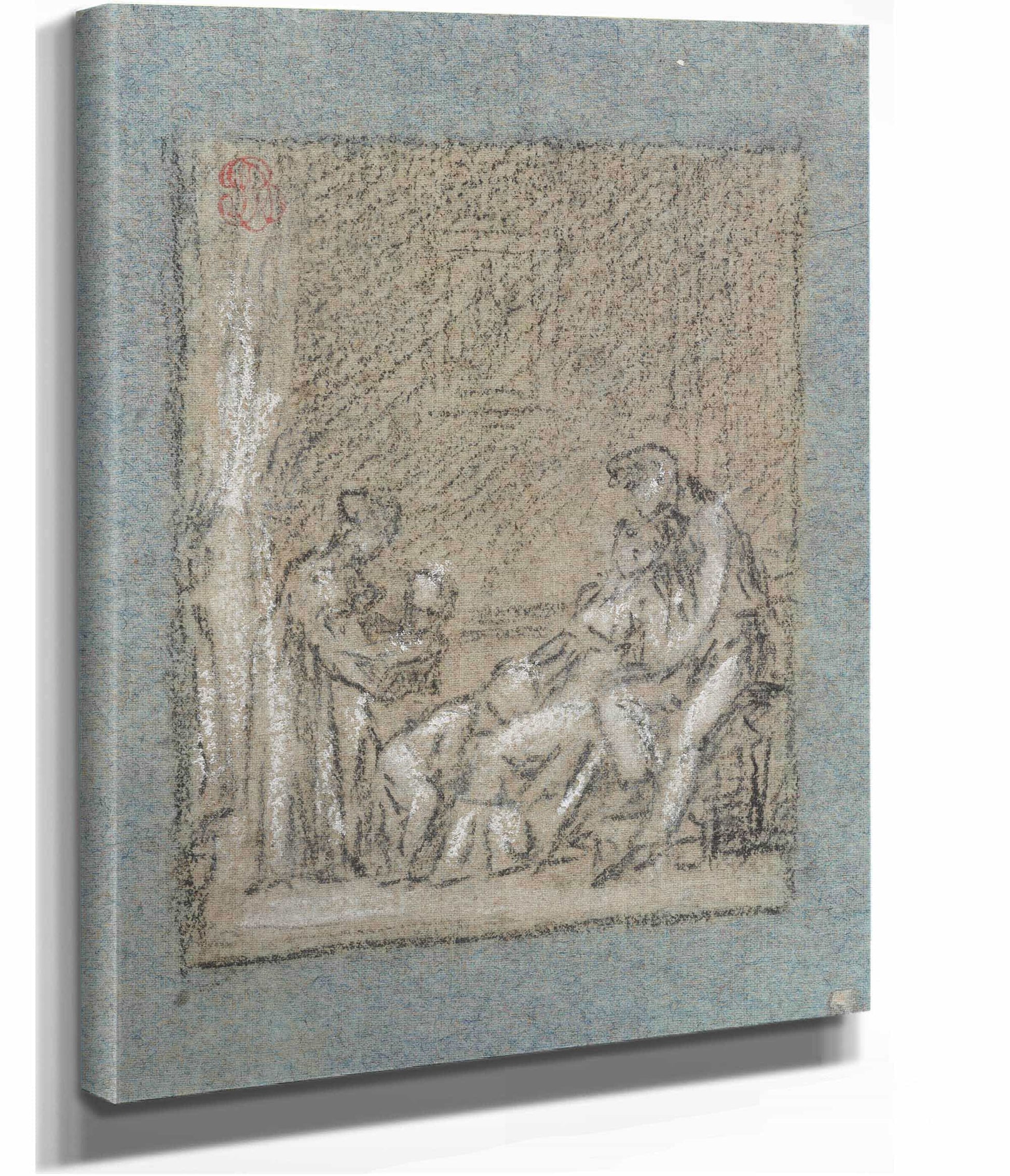 Study For Une Famille Dans La Desolation by Pierre Paul Prudhon