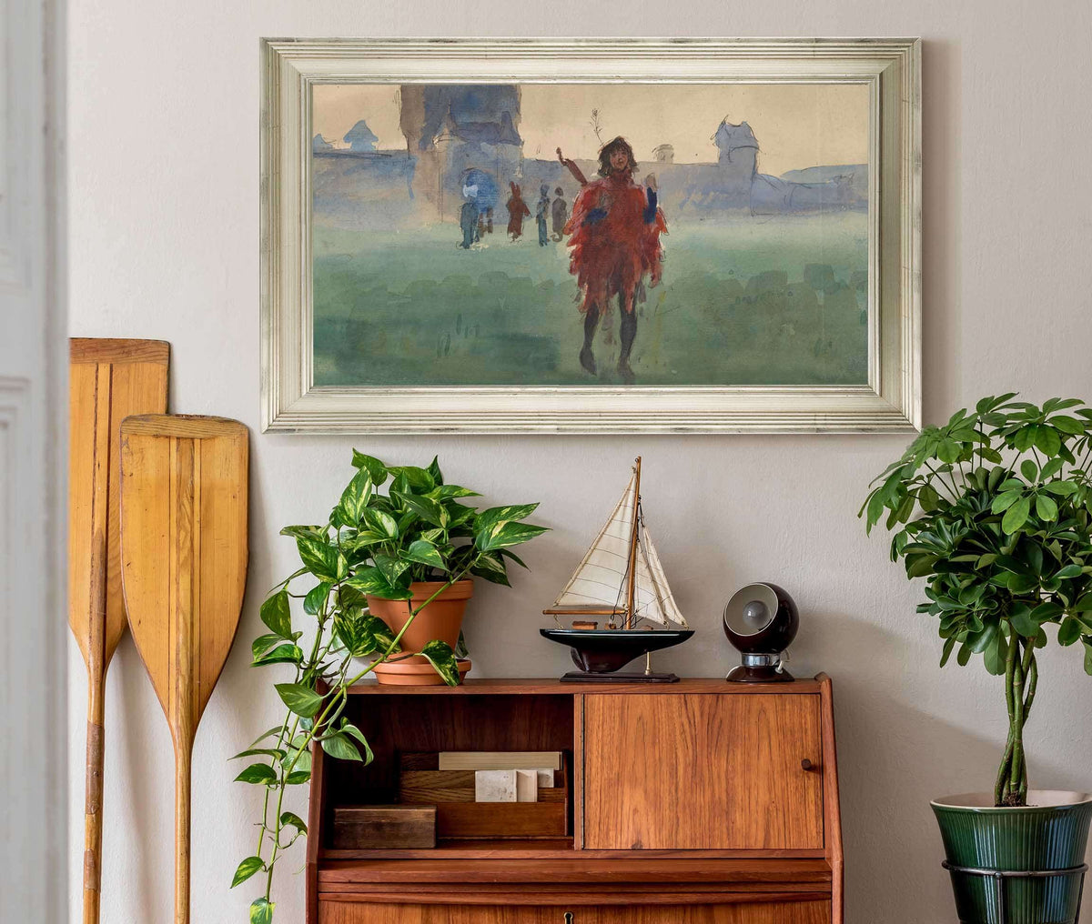 Study For Wandering Minstrel Oil Painting by Edwin Austin Abbey