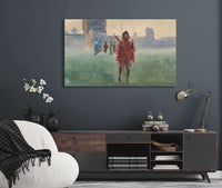 Study For Wandering Minstrel Oil Painting by Edwin Austin Abbey