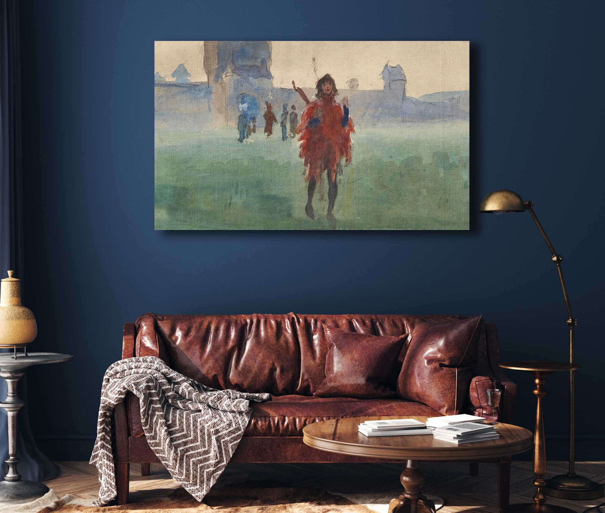 Study For Wandering Minstrel Oil Painting by Edwin Austin Abbey