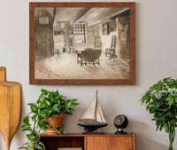 Study For Washingtons Headquarters At Newburgh New York by Edwin Austin Abbey