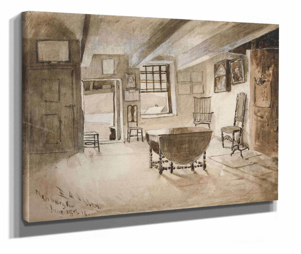 Study For Washingtons Headquarters At Newburgh New York by Edwin Austin Abbey