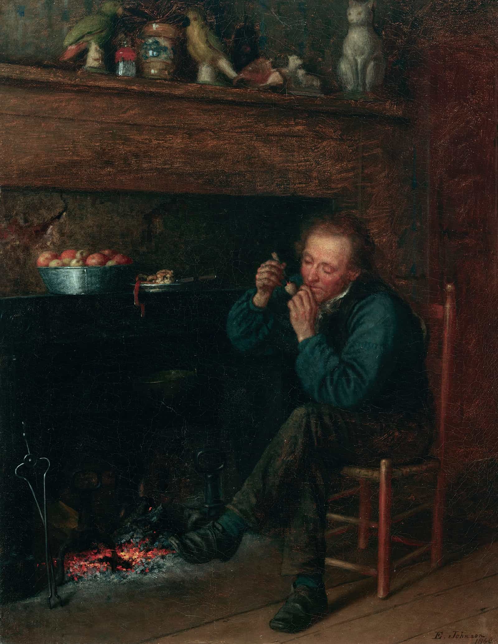Study From Life Down East by Eastman Johnson
