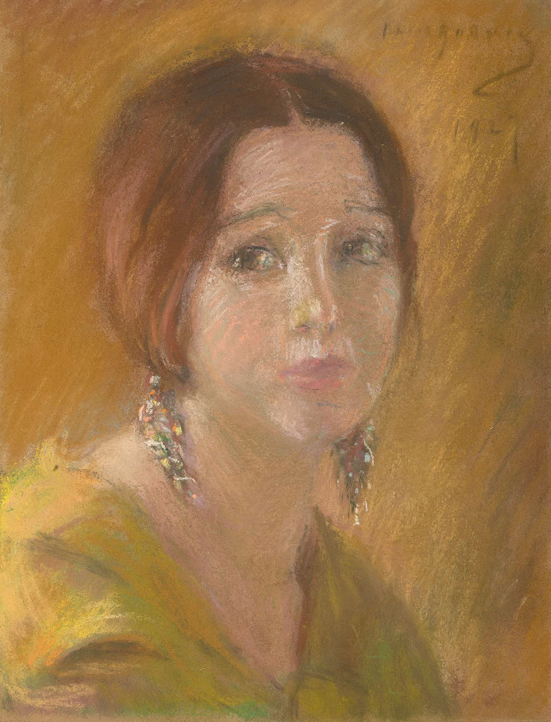 Study Head Of A Woman by Alice Pike Barney