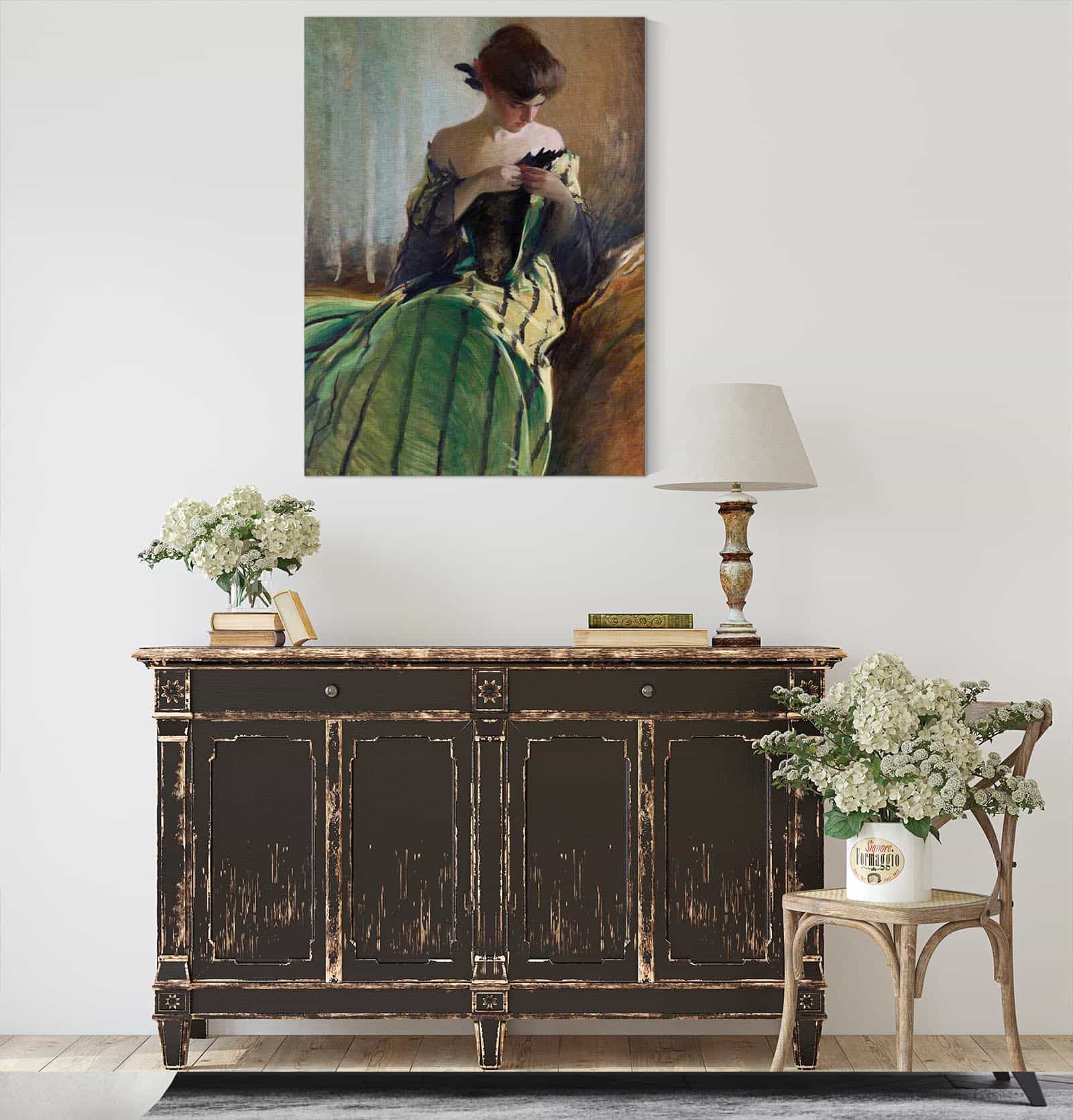 Study In Black And Green By by John White Alexander