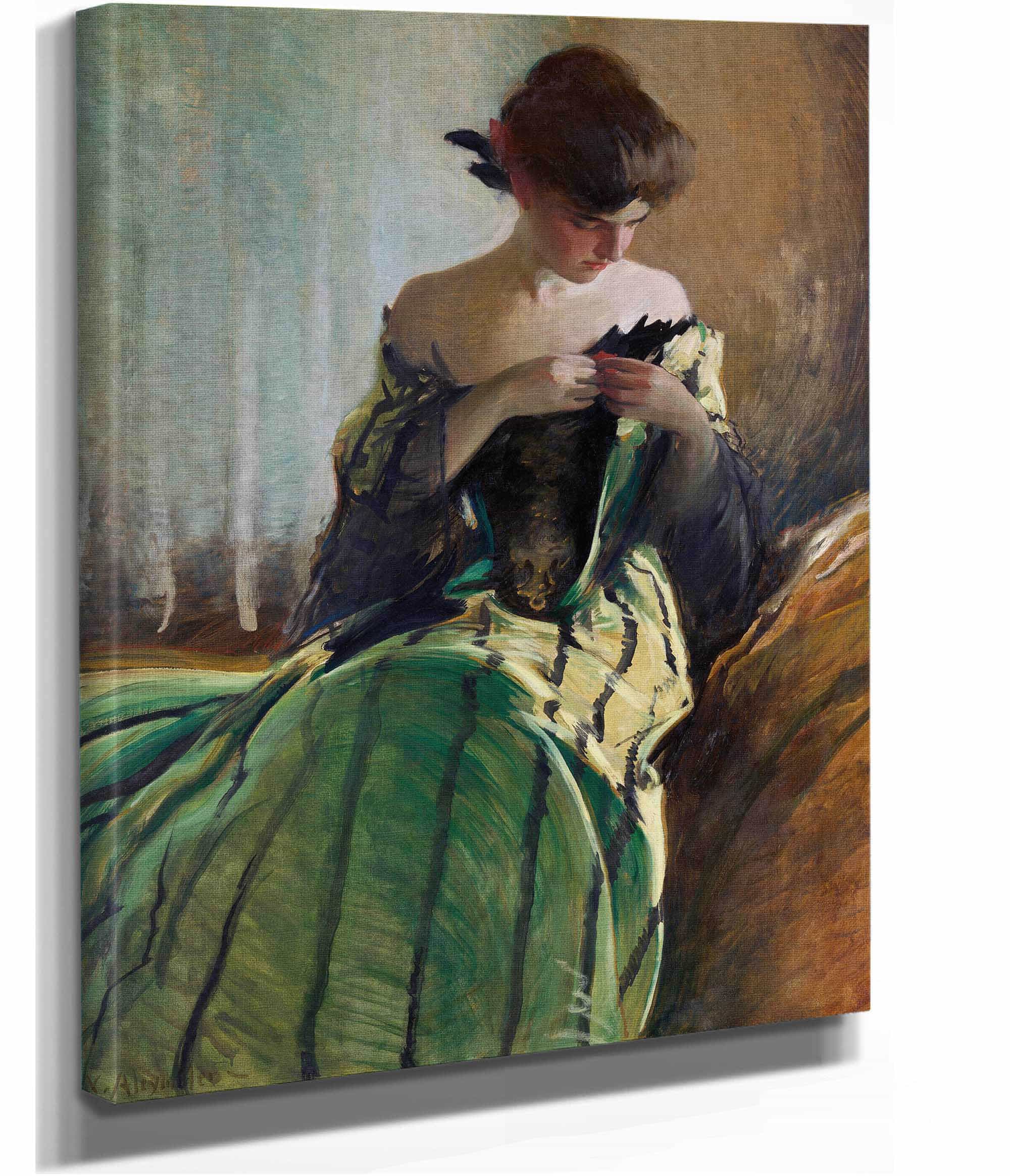 Study In Black And Green By by John White Alexander