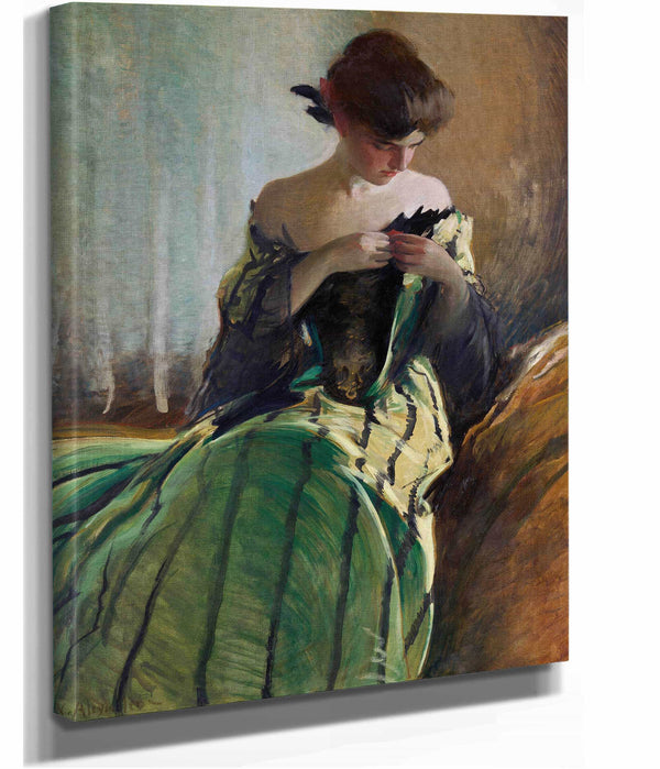 Study In Black And Green By by John White Alexander