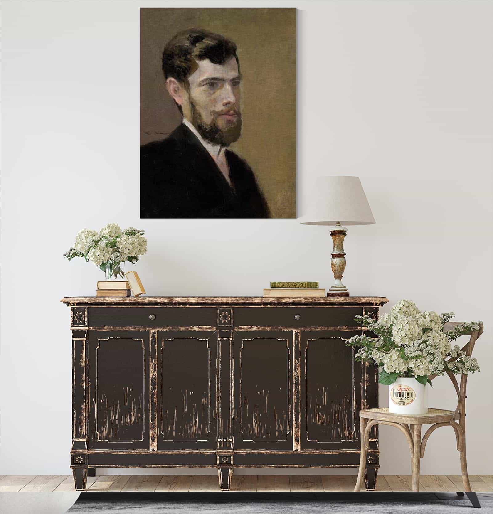 Study Of A Bearded Man In A Black Suit   by Ladislav Mednyanszky