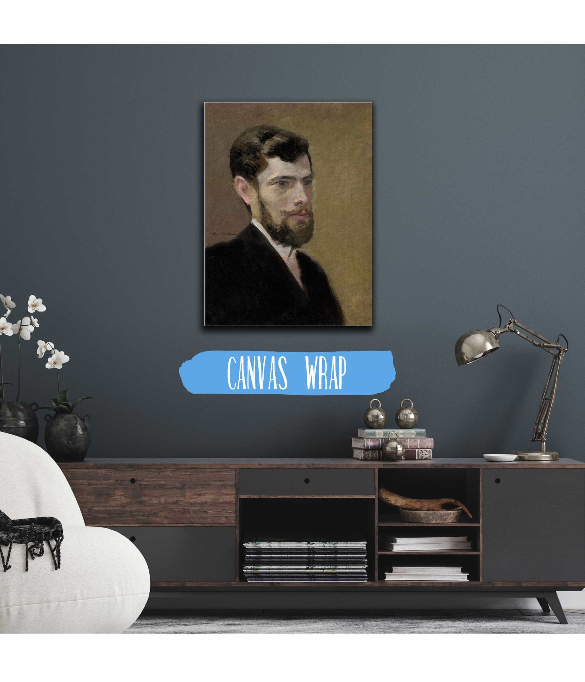 Study Of A Bearded Man In A Black Suit   by Ladislav Mednyanszky