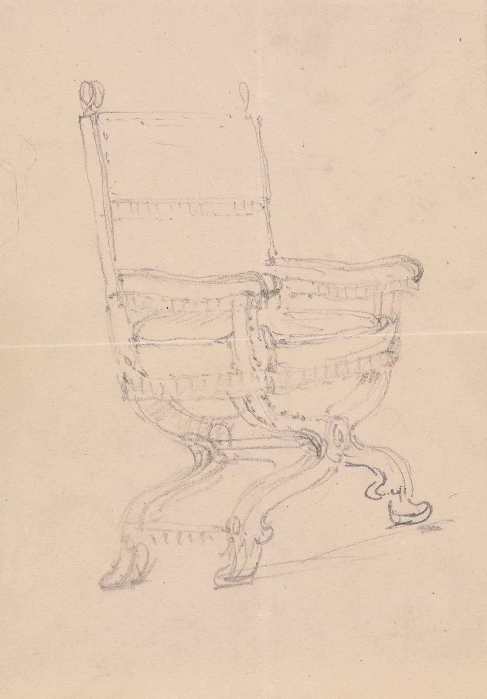 Study Of A Chair by Robert Smirke