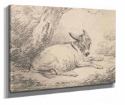 Study Of A Donkey Under A Tree After by George Morland