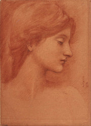 Study Of A Female Head by Sir Edward Coley Burne Jones