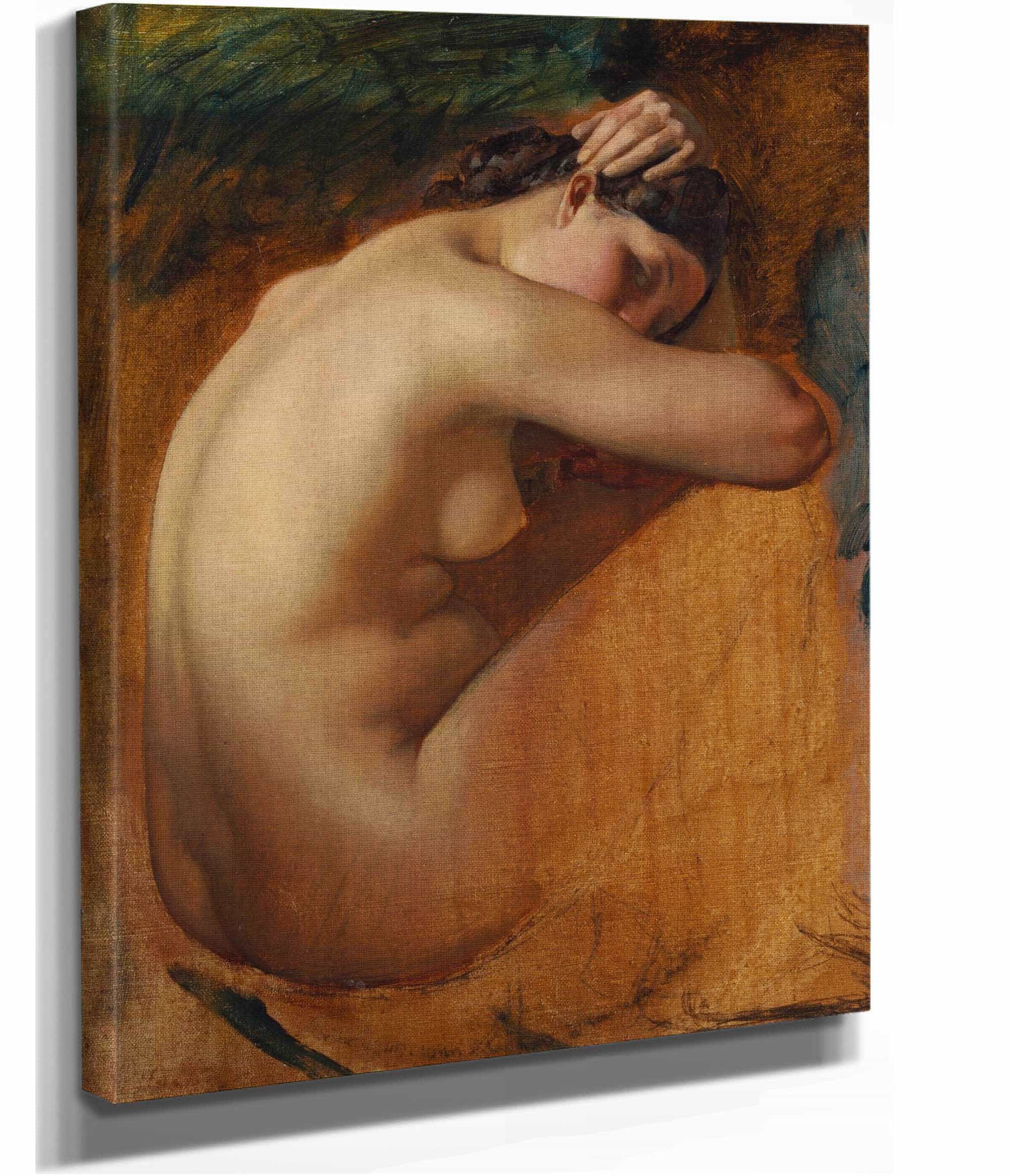 Study Of A Female Nude by Henri Lehmann