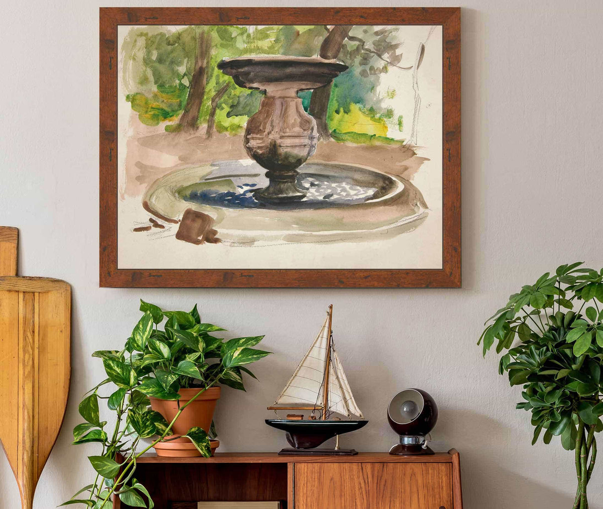 Study Of A Fountain by Edwin Austin Abbey