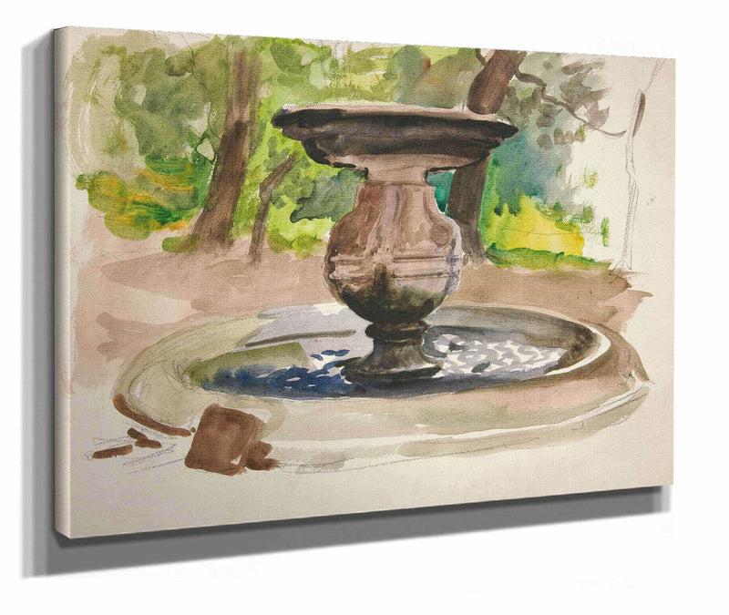 Study Of A Fountain by Edwin Austin Abbey