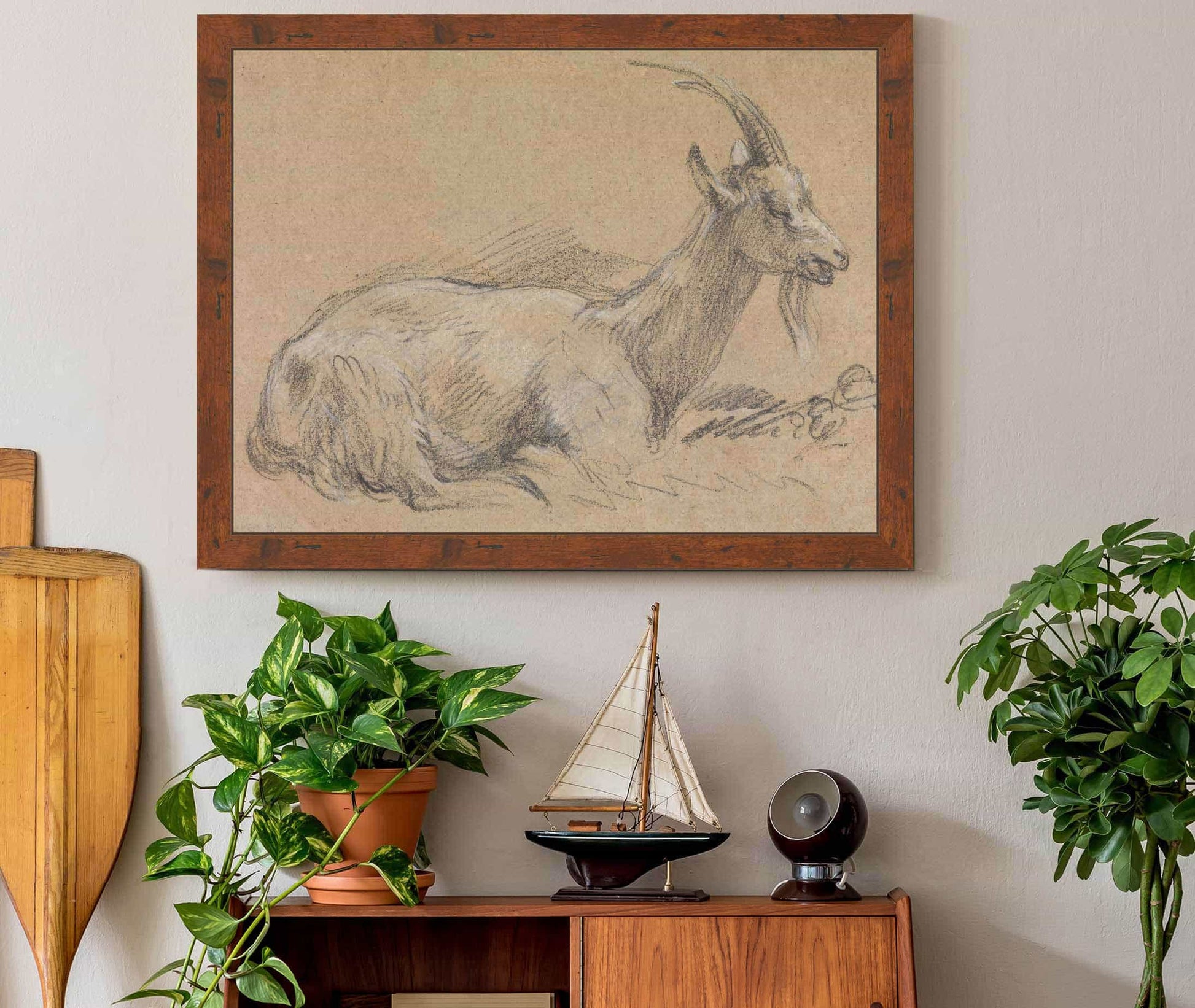Study Of A Goat Late S by Thomas Gainsborough
