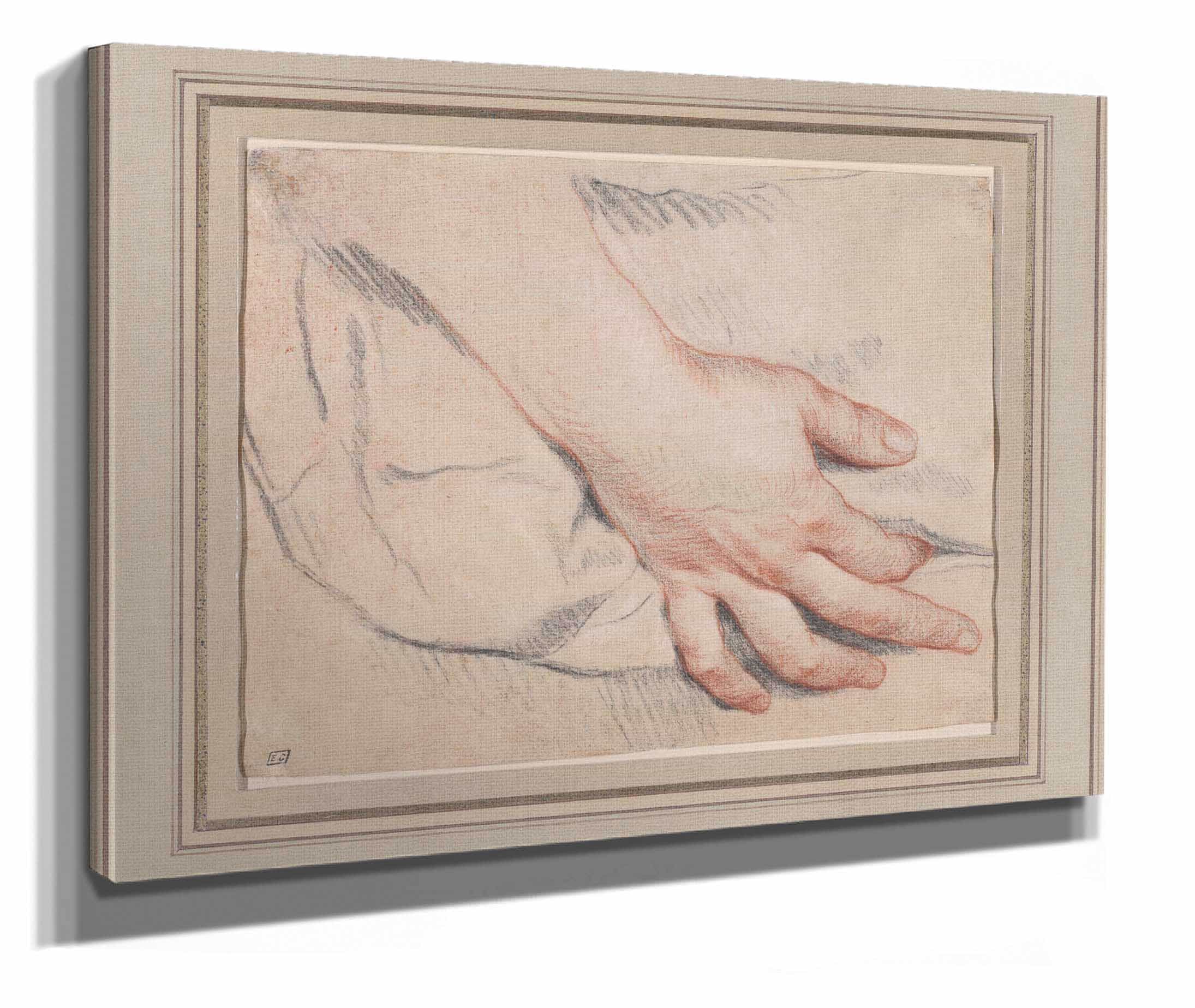 Study Of A Hand  by Jean Baptiste Greuze