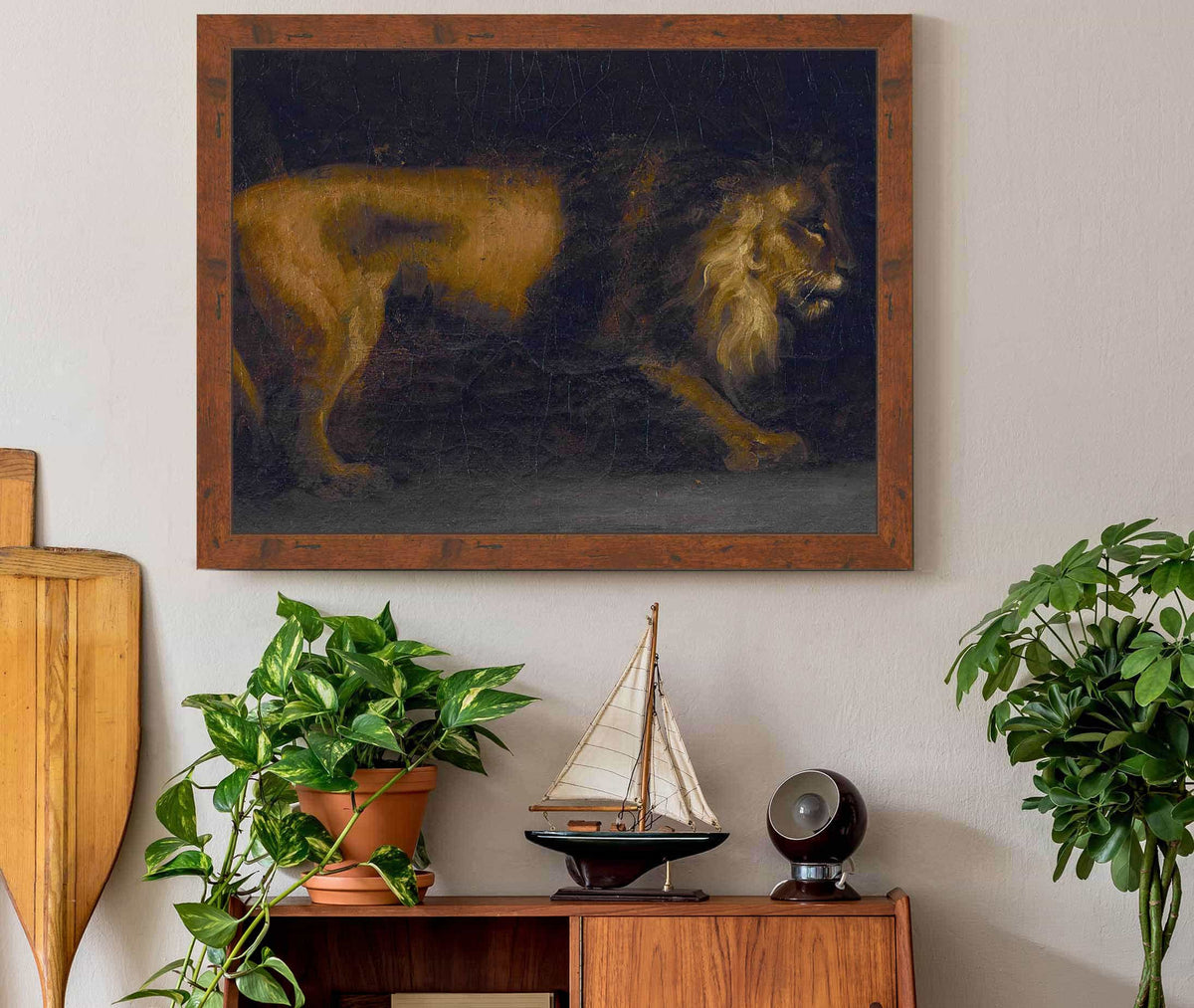 Study Of A Lion by Theodore Gericault